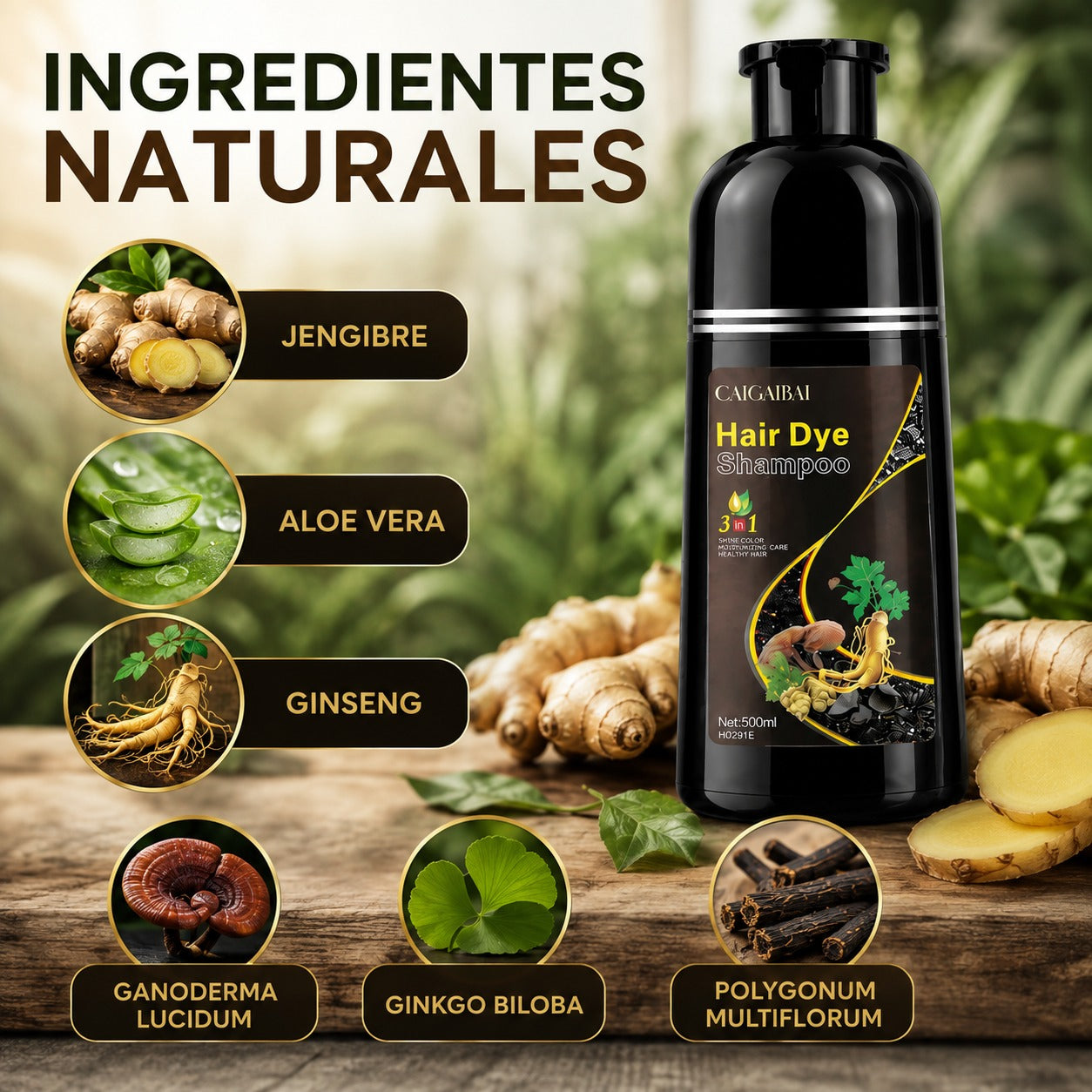 Shampoo Tinte Cubre Canas